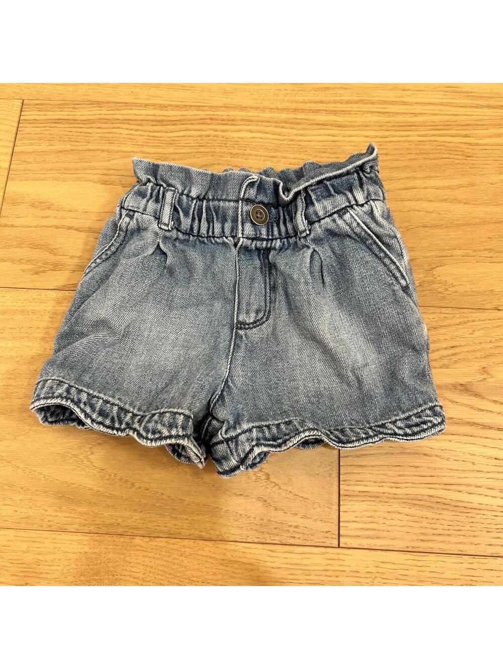 Gap Toddler Girls Denim Paperbag Waist Shorts Size 3 Years